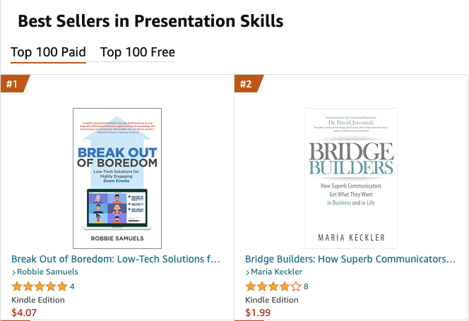 #1 Best Seller in Presentation Skills