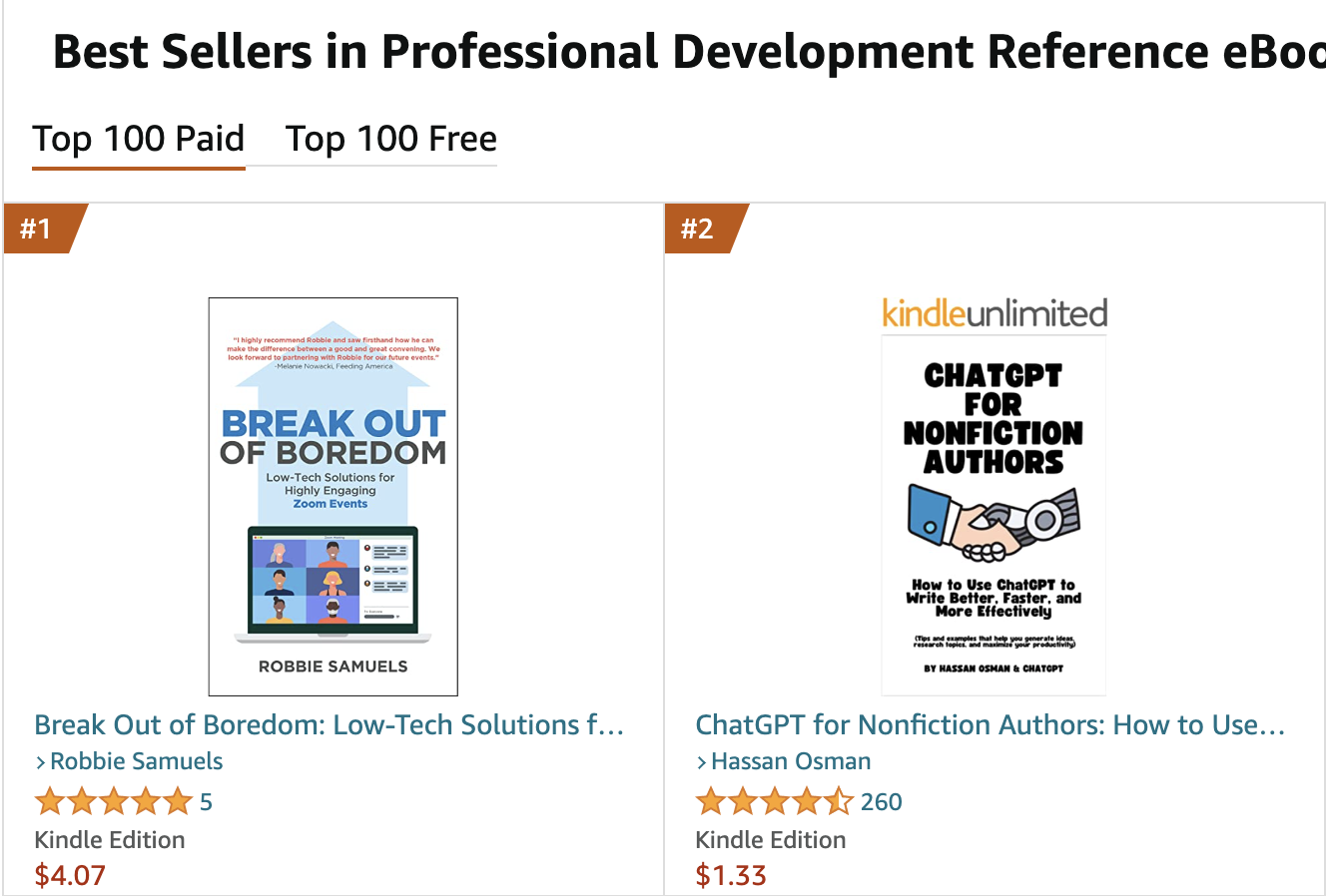 #1 Best Seller in Professional Development Reference eBook