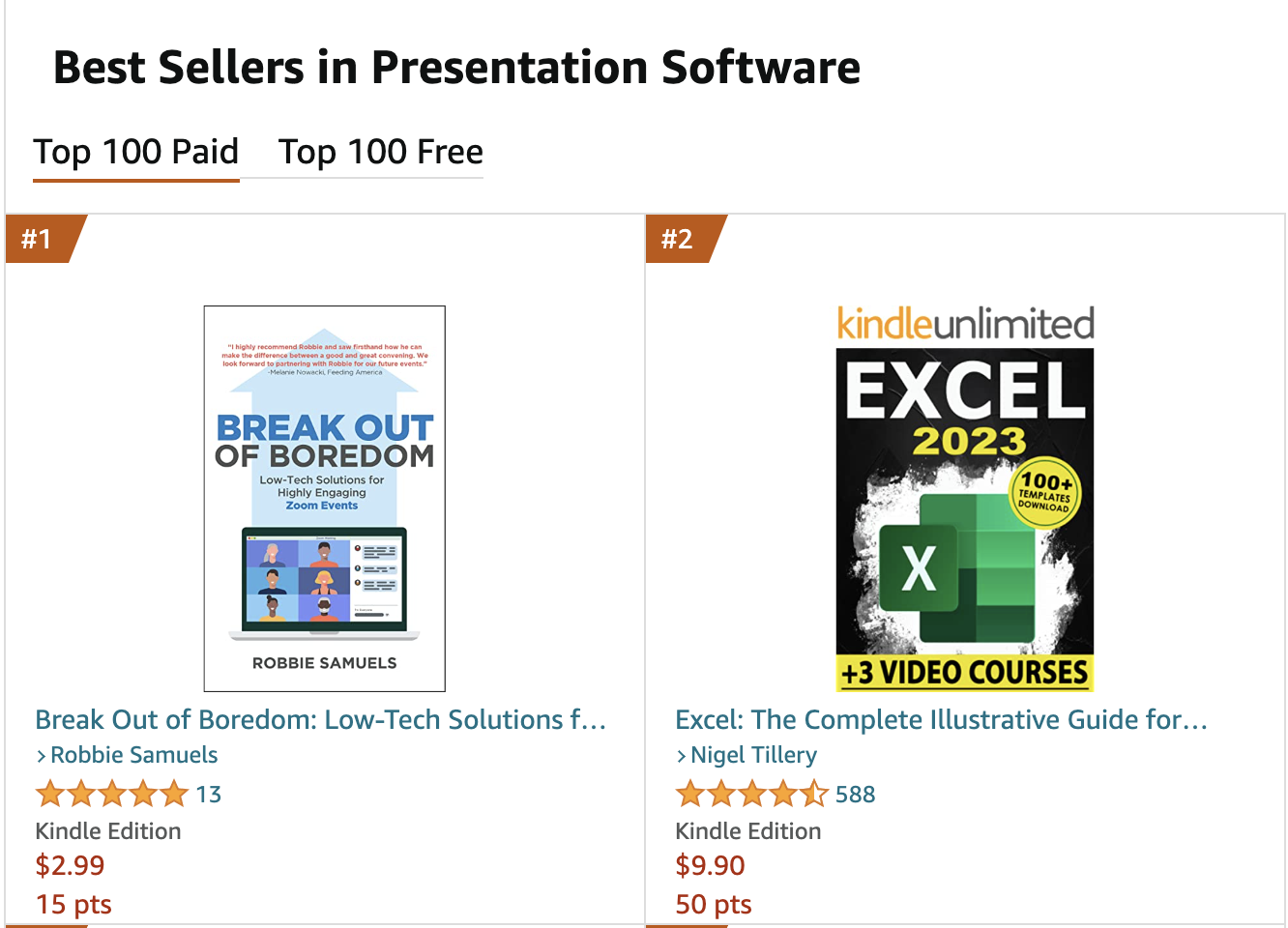 #1 Best Seller in Presentation Software