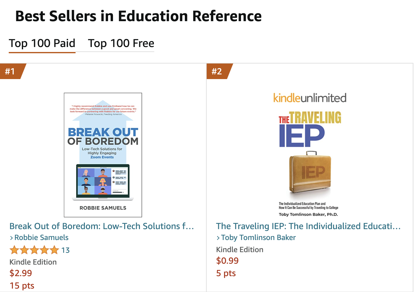 #1 Best Seller in Education Reference